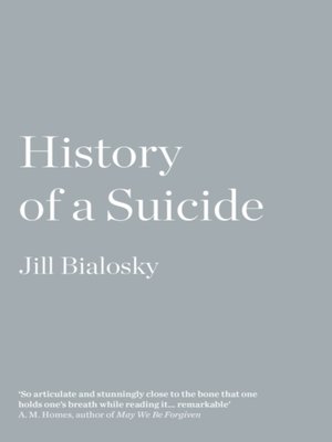 cover image of History of a Suicide